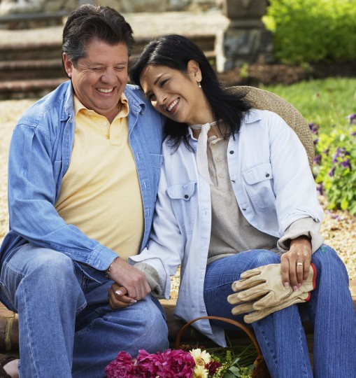 Couple Gardening