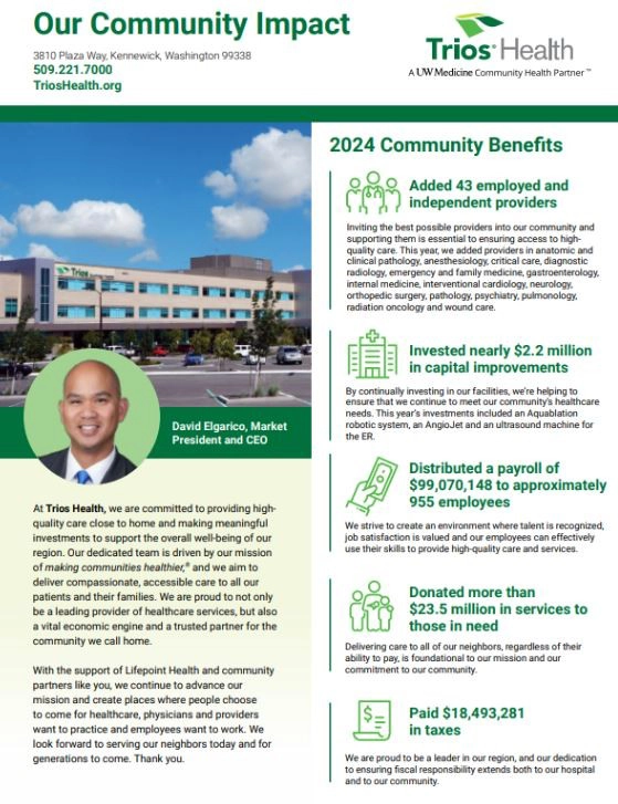 Trios 2024 Community Benefit Report